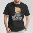 Cats And Books Purrfection Book Lover Book Nerd Librarian T-Shirt Unique Gifts