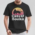 Cats And Books Or Women's Cat And Book T-Shirt Unique Gifts