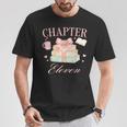 Chapter 11th Birthday Bookworm 11 Years Old Cute Book Loves T-Shirt Unique Gifts