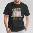 Chapter 30 Book Lover Thirty Years Old 30th Birthday Floral T-Shirt Unique Gifts