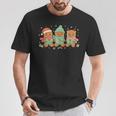Christmas Library Gingerbread Man Books Lover Bookworm T-Shirt Unique Gifts
