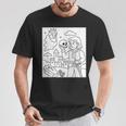 Coloring Book Hamlet Ghost Yorick Castle Shakespeare Play T-Shirt Unique Gifts