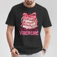 Coquette Bow All Booked For Valentine Book Lover Bookish T-Shirt Unique Gifts