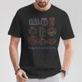 Cozy Bookish Fall Vibes Pumpkin Latte Books Autumn Reading T-Shirt Unique Gifts