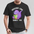 Cure Dragons Love Books Too T-Shirt Unique Gifts