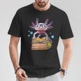 Cute Axolotl Read Book Shirt Kids Boy Girl Salamander T-Shirt Unique Gifts
