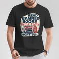 Cute Bookworm Tees Read Banned Books Drink Coffee Small -Adults T-Shirt Unique Gifts