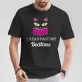 Cute Cat Reading Book Lover Graphic T-Shirt Unique Gifts