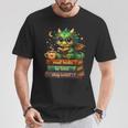 Cute Dragon Read Books Be Kind Stay Weird Fantasy Lovers T-Shirt Unique Gifts