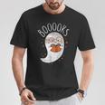Cute Ghost Book Reading Halloween Teacher Top T-Shirt Unique Gifts