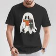 Cute Ghost Cat Reading Book Spooky Season Halloween Costume T-Shirt Unique Gifts Cute Ghost Cat Reading Book Spooky Season Halloween Costume T-Shirt Unique Gifts