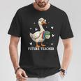 Cute Goose I Love Future Teacher Reading Books T-Shirt Unique Gifts