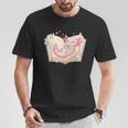 Cute Kawaii Axolotl Book Tea Lover Women Reading Cozy Art T-Shirt Unique Gifts Cute Kawaii Axolotl Book Tea Lover Women Reading Cozy Art T-Shirt Unique Gifts