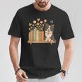 Cute Kawaii Border Collie Dog Books Flowers T-Shirt Unique Gifts Cute Kawaii Border Collie Dog Books Flowers T-Shirt Unique Gifts