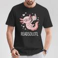 Cute Kawaii Readsolotl Axolotl Reading Book Pun T-Shirt Unique Gifts