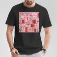 Cute Pink Book Pattern Book Lover T-Shirt Unique Gifts Cute Pink Book Pattern Book Lover T-Shirt Unique Gifts
