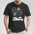 Dandelion Floral Book Reading Lovers Graphics T-Shirt Unique Gifts Dandelion Floral Book Reading Lovers Graphics T-Shirt Unique Gifts