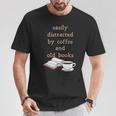 Dark Academia Aesthetic Easily Distracted By Coffee And Book T-Shirt Unique Gifts Dark Academia Aesthetic Easily Distracted By Coffee And Book T-Shirt Unique Gifts