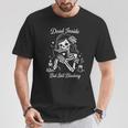 Dark Romance Skeleton Merch Outfits Woman Smut Book Reading T-Shirt Unique Gifts