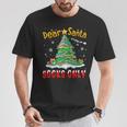 Dear Santa Books Only Christmas Tree Book Lovers Librarian T-Shirt Unique Gifts