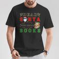 Dear Santa Just Bring Books Lover Librarian Book Worm Xmas T-Shirt Unique Gifts Dear Santa Just Bring Books Lover Librarian Book Worm Xmas T-Shirt Unique Gifts