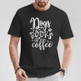 Dogs Books & Coffee Puppy Dog Coffee Book Lover T-Shirt Unique Gifts Dogs Books & Coffee Puppy Dog Coffee Book Lover T-Shirt Unique Gifts