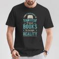 I Don't Read Books To Get Smart I Read Books Escape T-Shirt Unique Gifts