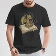 Dragon Bookworm Reading Fantasy Book Graphic Art T-Shirt Unique Gifts Dragon Bookworm Reading Fantasy Book Graphic Art T-Shirt Unique Gifts