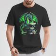 Dragon Reading Books Bookworm T-Shirt Unique Gifts