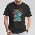 Dragon With Tree Books Cute Dragon Read Books T-Shirt Unique Gifts