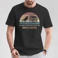 Easily Distracted By Birds & Books Retro Birding Bird T-Shirt Unique Gifts