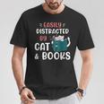 Easily Distracted By Cats And Books Cat & Book Lover For Men Women Kids T-Shirt Unique Gifts Easily Distracted By Cats And Books Cat & Book Lover For Men Women Kids T-Shirt Unique Gifts