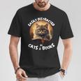 Easily Distracted By Cats And Books Librarians Bibliophiles T-Shirt Unique Gifts Easily Distracted By Cats And Books Librarians Bibliophiles T-Shirt Unique Gifts