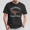 Easily Distracted By Dinosaurs And Books Outfits Men Women T-Shirt Unique Gifts Easily Distracted By Dinosaurs And Books Outfits Men Women T-Shirt Unique Gifts