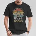 Easily Distracted By Dogs And Books Retro Vintage Dogs Lover T-Shirt Unique Gifts Easily Distracted By Dogs And Books Retro Vintage Dogs Lover T-Shirt Unique Gifts