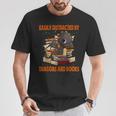Easily Distracted By Dragon And Books Cute Dragon Read Book T-Shirt Unique Gifts Easily Distracted By Dragon And Books Cute Dragon Read Book T-Shirt Unique Gifts