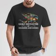 Easily Distracted By Dragons & Books Cool Reading Books T-Shirt Unique Gifts