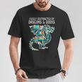 Easily Distracted By Dragons Books Bookworm T-Shirt Unique Gifts