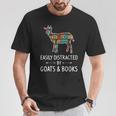 Easily Distracted By Goats & Books Lover Sheep Kid T-Shirt Unique Gifts Easily Distracted By Goats & Books Lover Sheep Kid T-Shirt Unique Gifts