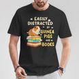 Easily Distracted By GUINEA PIGS And Books T-Shirt Unique Gifts