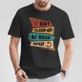 Eat Sleep Read Repeat Reading Books Reader Bookworm T-Shirt Unique Gifts