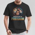 Education Is Freedom Woman Afro Books Reading T-Shirt Unique Gifts Education Is Freedom Woman Afro Books Reading T-Shirt Unique Gifts