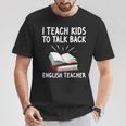 English Teacher Outfit Book Graphic English Grammar Lessons For Men Women T-Shirt Unique Gifts