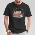 Floral Cat Sleeping On Books T-Shirt Unique Gifts Floral Cat Sleeping On Books T-Shirt Unique Gifts