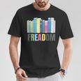 Freadom Books Reader Librarian Reading T-Shirt Unique Gifts