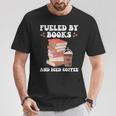 Fueled By Books And Iced Coffee Coffee Read Book Lover T-Shirt Unique Gifts