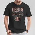 Fueled By Sarcasm Smut Romance Book Lover Sarcastic Women T-Shirt Unique Gifts