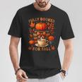 Fully Booked For Fall Books Coffee Leaves Pumpkins Tee T-Shirt Unique Gifts Fully Booked For Fall Books Coffee Leaves Pumpkins Tee T-Shirt Unique Gifts