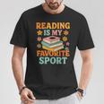 Fun Reading Is My Favorite Sport Book Lover T-Shirt Unique Gifts