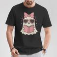 Ghost Reading Book Halloween Cat Lover T-Shirt Unique Gifts Ghost Reading Book Halloween Cat Lover T-Shirt Unique Gifts